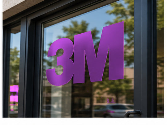 3M 180mC Controltac Graphic Film with Comply – Dark Violet window graphic application