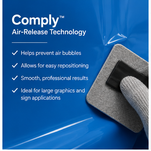 3M 180mC Controltac Graphic Film with Comply air-release application technology