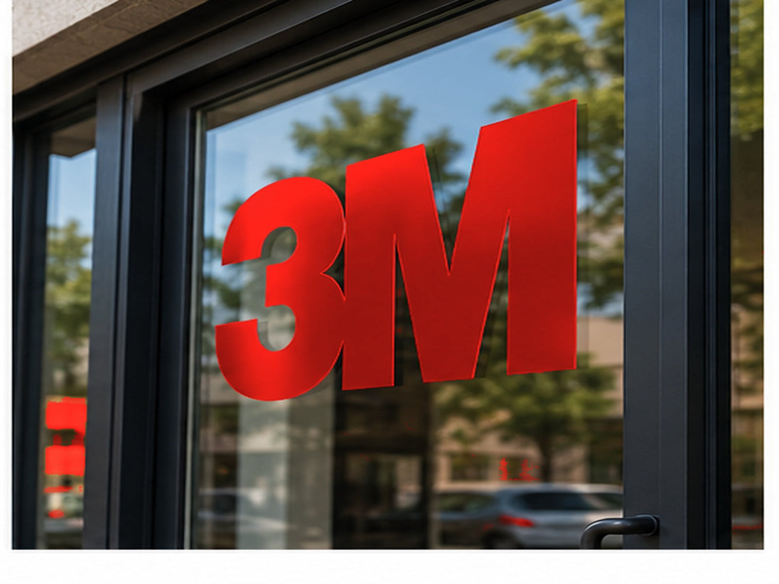 3M Scotchcal 7125 ElectroCut Cast Vinyl - Tomato Red window application
