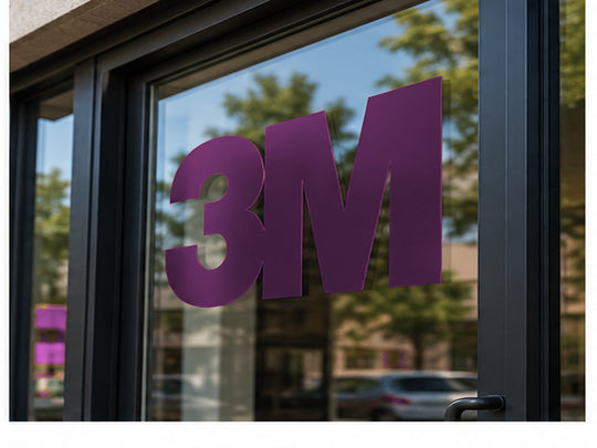 3M Scotchcal 7125 ElectroCut Cast Vinyl - Purple window application