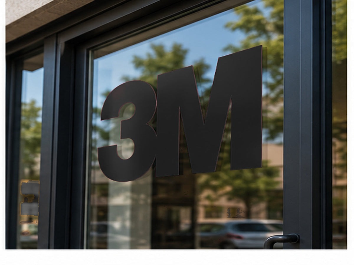 3M Scotchcal 7725 ElectroCut Cast Vinyl - Black 012 storefront window application
