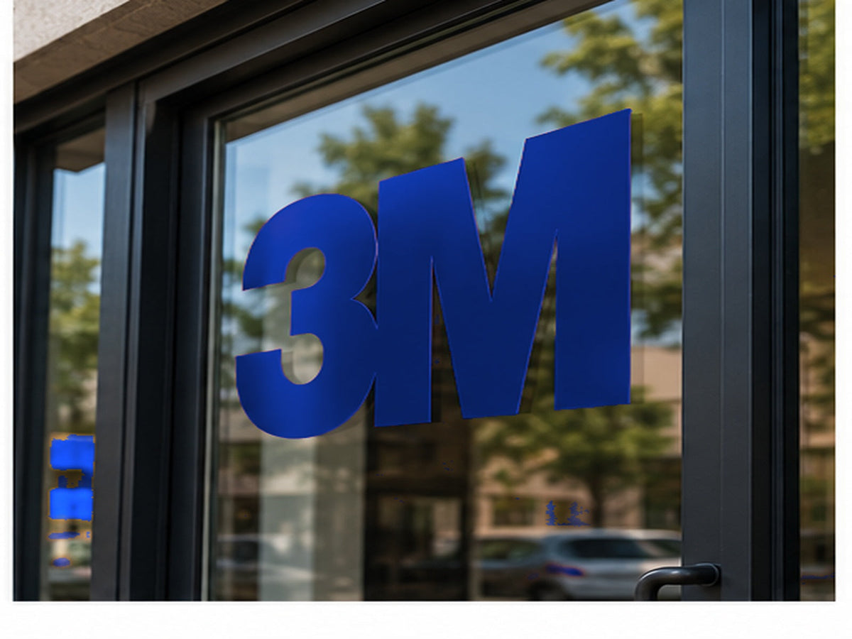 3M Scotchcal 7725 ElectroCut Cast Vinyl - Sapphire Blue 037 storefront window application
