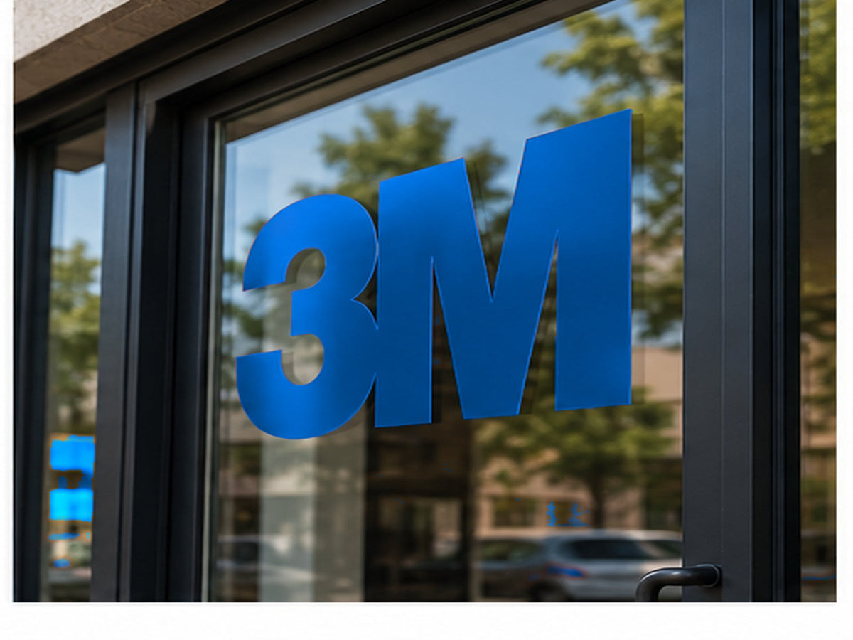 3M Scotchcal 7725 ElectroCut Cast Vinyl - Intense Blue 047 storefront window application