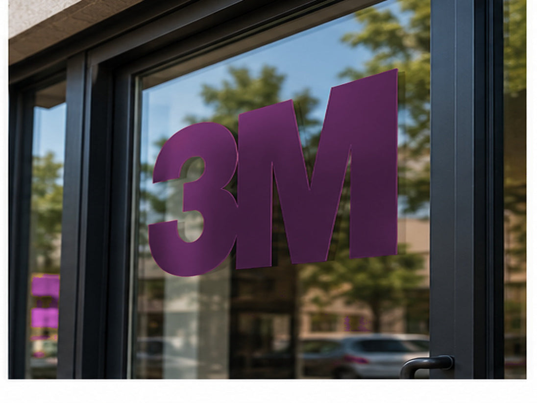 3M Scotchcal 7725 ElectroCut Cast Vinyl - Purple 048 storefront window application