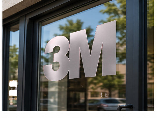 3M Scotchcal 7725 ElectroCut Cast Vinyl - Metallic Satin Silver 120 storefront window application