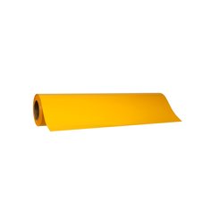 Autumn Yellow roll of vinyl on a white background