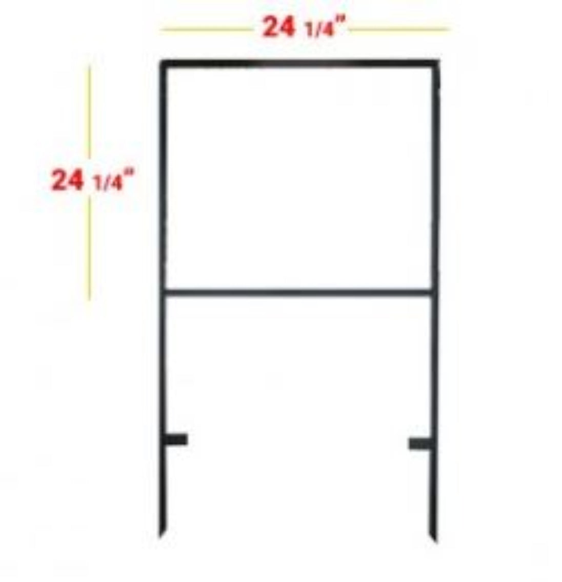 Double Sign Post Frame 18x24 Double Stake Sign Frame – Yard Sign Holder Steel