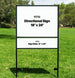 Double Stake Sign Frame 18" × 24" with 6" × 24" Bottom Rider