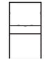 Double Stake Sign Frame 18" × 24" with 6" × 24" Bottom Rider