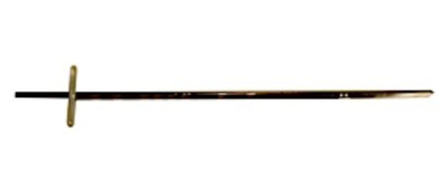 48" Stepper Stake Black – Heavy-Duty Angle Iron Sign Stake