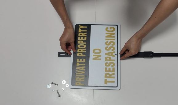 48" Stepper Stake Black – Heavy-Duty Angle Iron Sign Stake