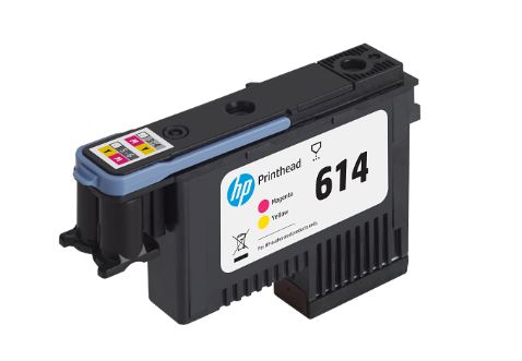 HP 614 printhead on a white background