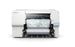Roller printing machine with 'Roland' branding on a white background