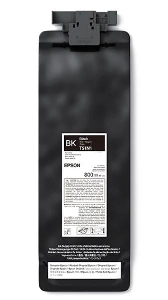 Epson ink cartridge with label on a white background