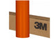 Orange vinyl wrap roll with cardboard box featuring 3M logo on a white background