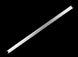 Long rectangular light bulb on a black background
