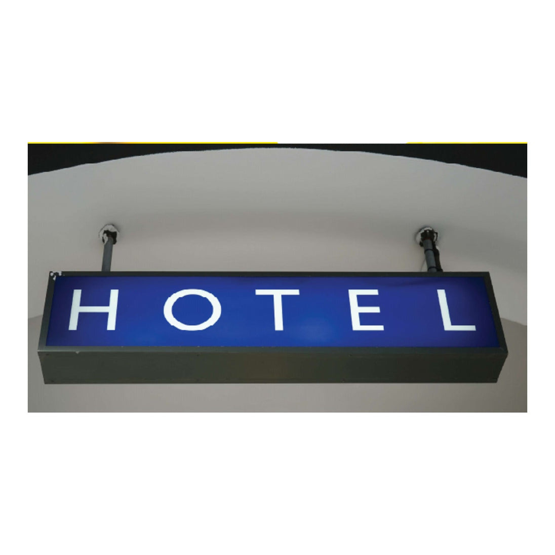 Lumina 2520 Translucent Cast Vinyl – Yellow 015 - illuminated sign example