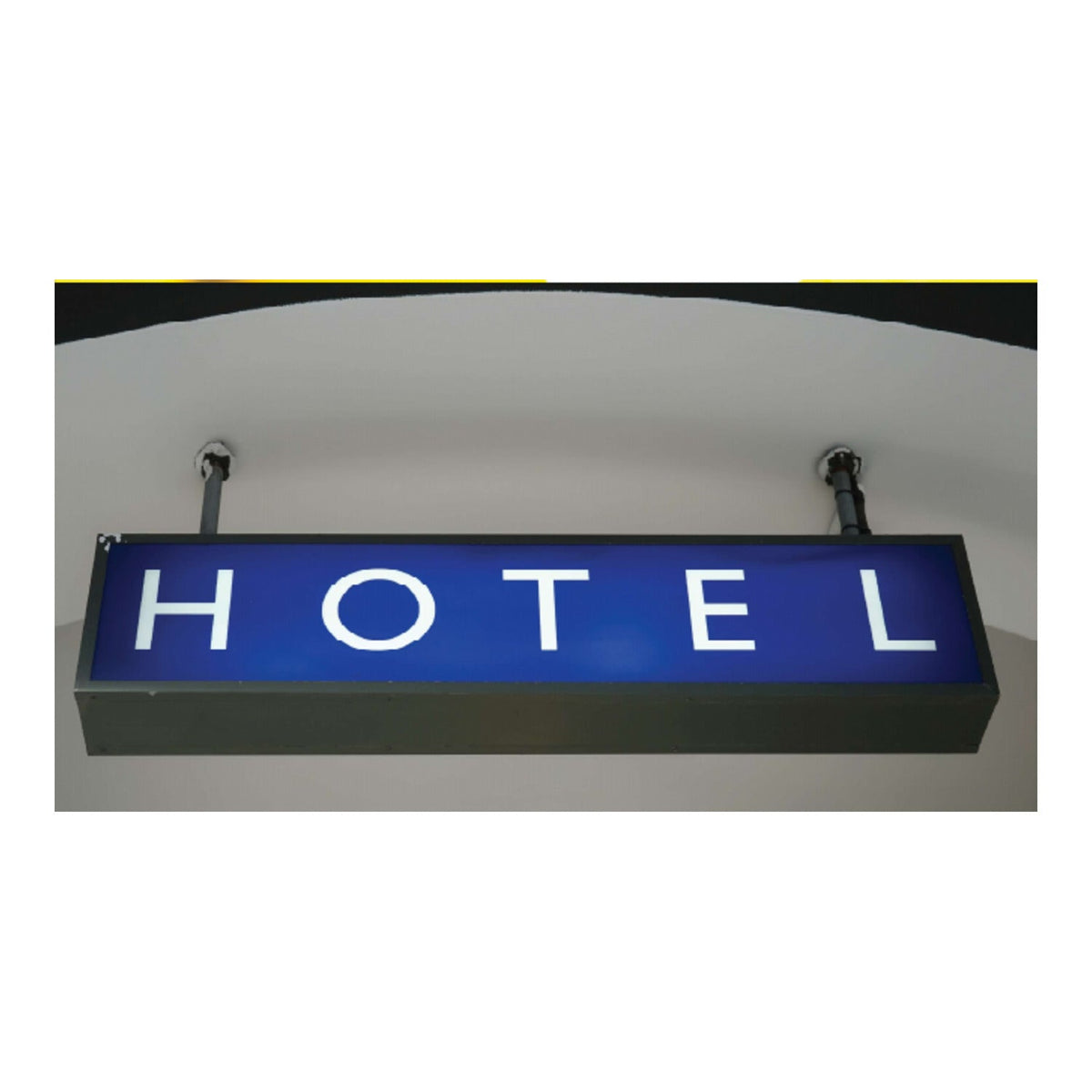 Lumina 2520 Translucent Cast Vinyl – Dark Red 073 - illuminated sign example