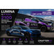 Lumina 2100 Dove Gray striping; illustrative vehicle graphic application, not an exact shade sample.