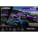 Lumina 2100 Silver Metallic striping; illustrative vehicle graphic application, not an exact shade sample.