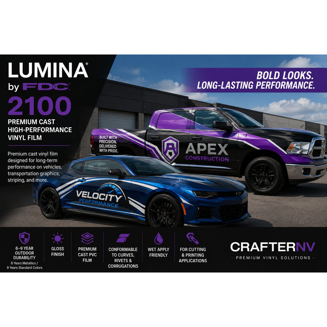 Lumina 2100 - Illustrative vehicle graphics and striping application