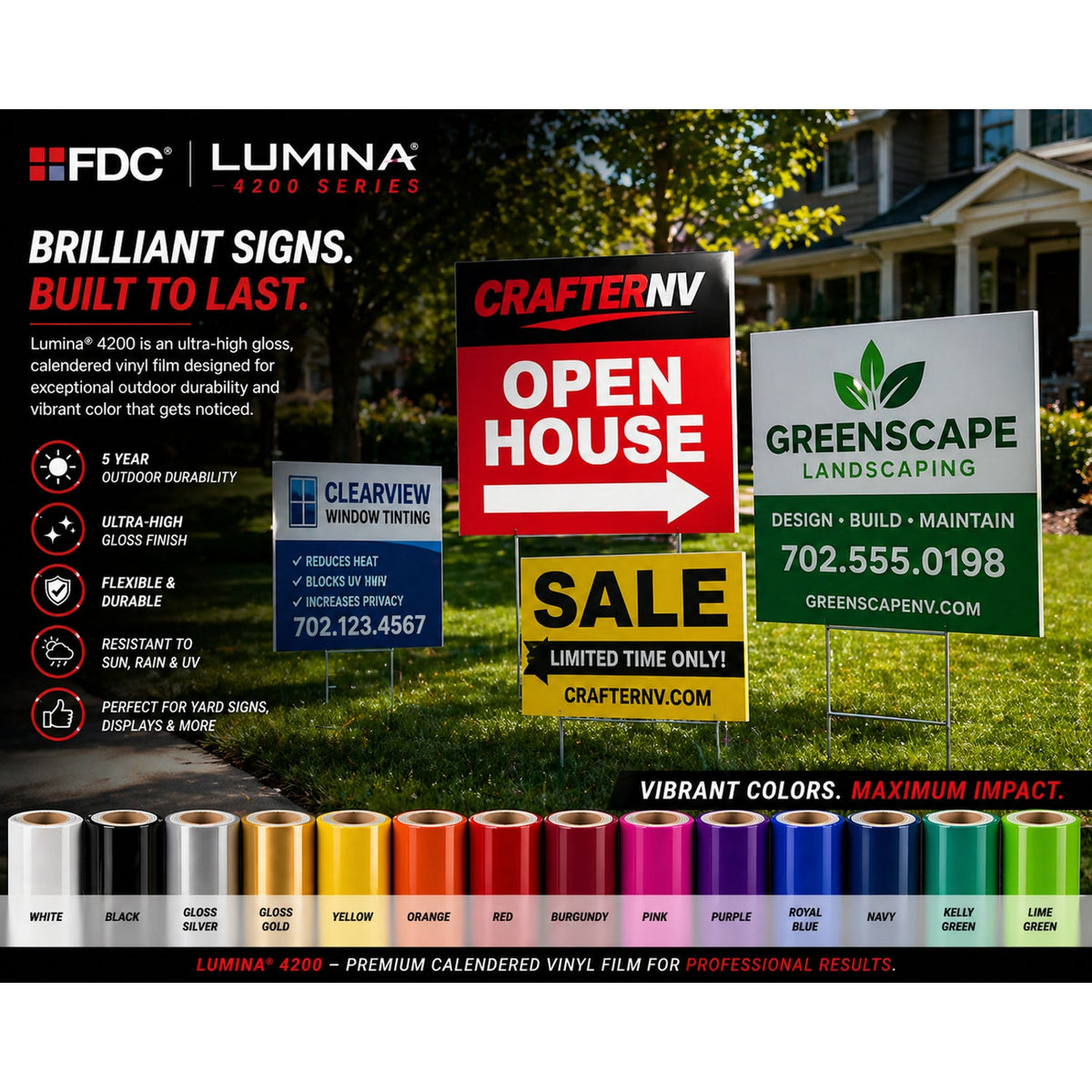 Lumina 4200 series - illustrative sign and display applications