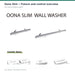 G2G Oona Slim 36W LED wall washer — manufacturer technical reference or illustrative architectural application