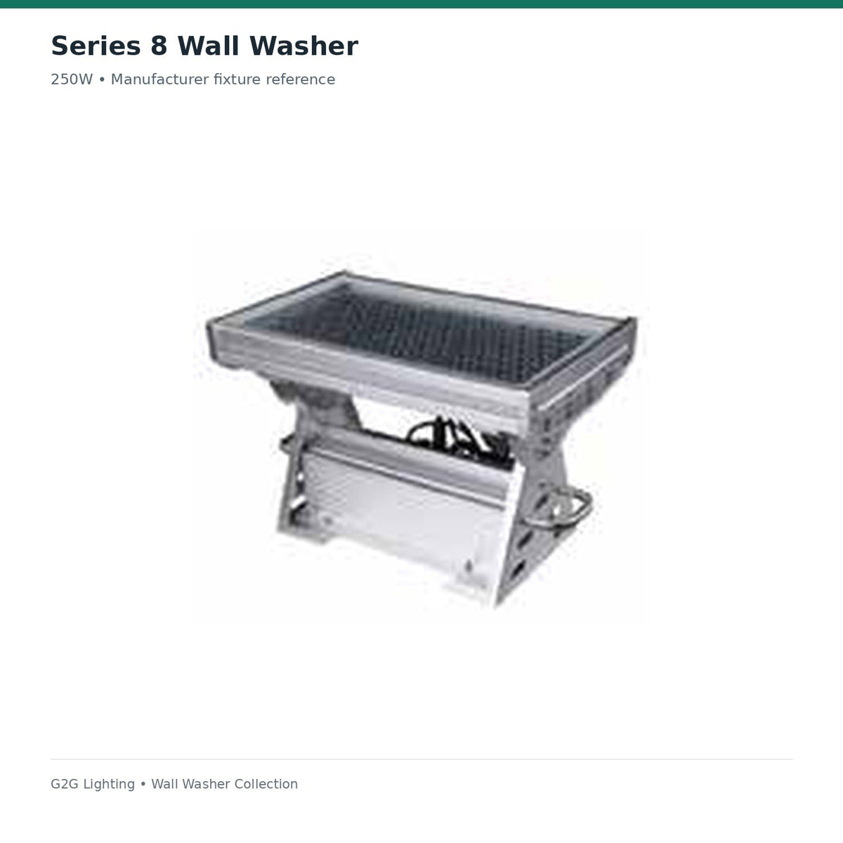 G2G Series 8 250W LED wall washer — manufacturer fixture view