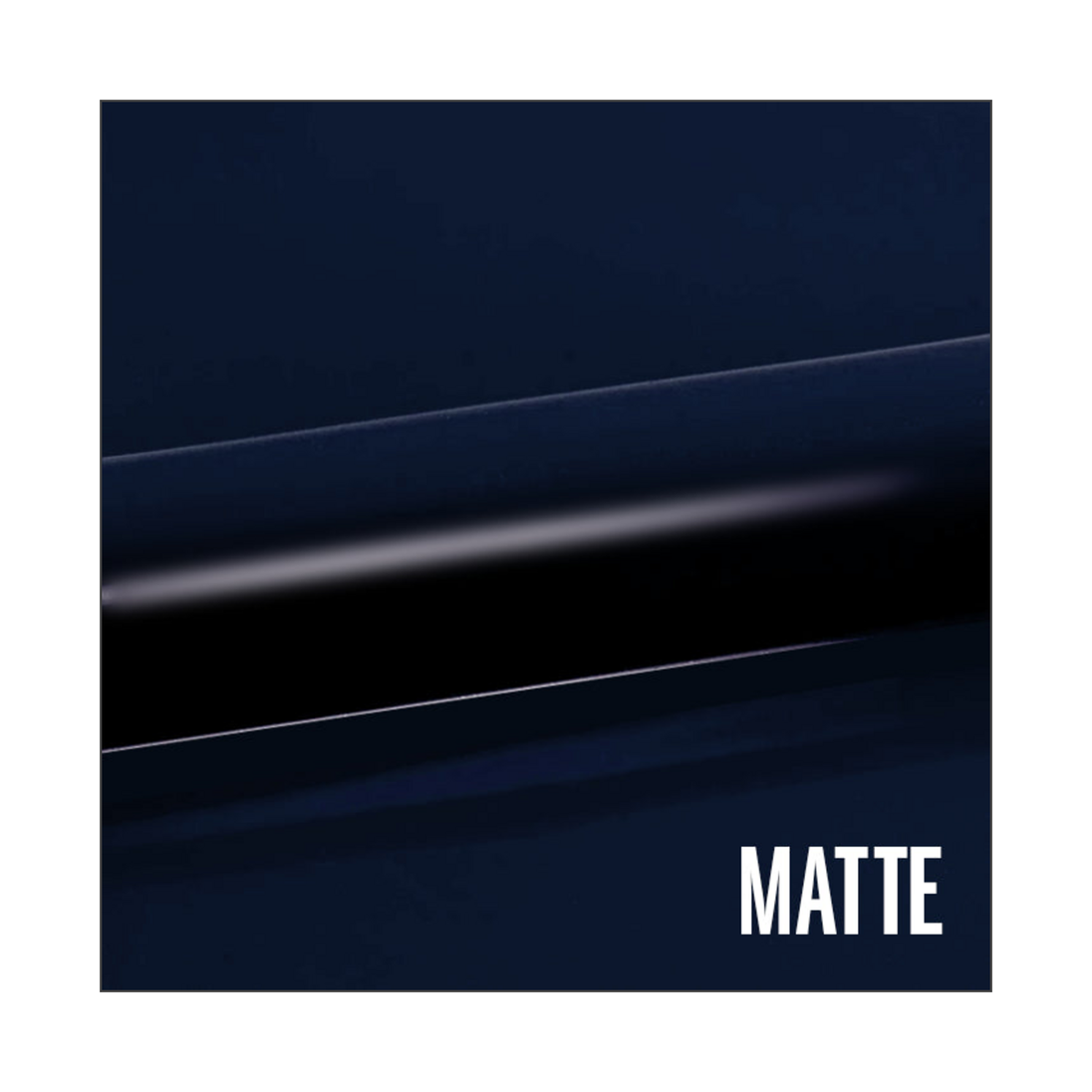Siser EasyWeed Matte Navy Blue heat transfer vinyl, official color and film surface reference