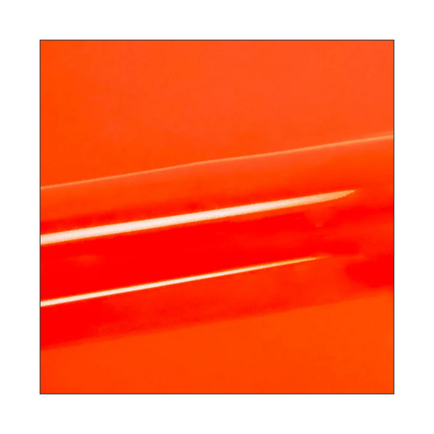 Siser EasyWeed Fluorescent Orange heat transfer vinyl, official color and film surface reference