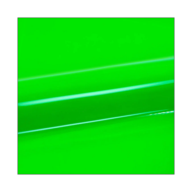 Siser EasyWeed Fluorescent Green heat transfer vinyl, official color and film surface reference