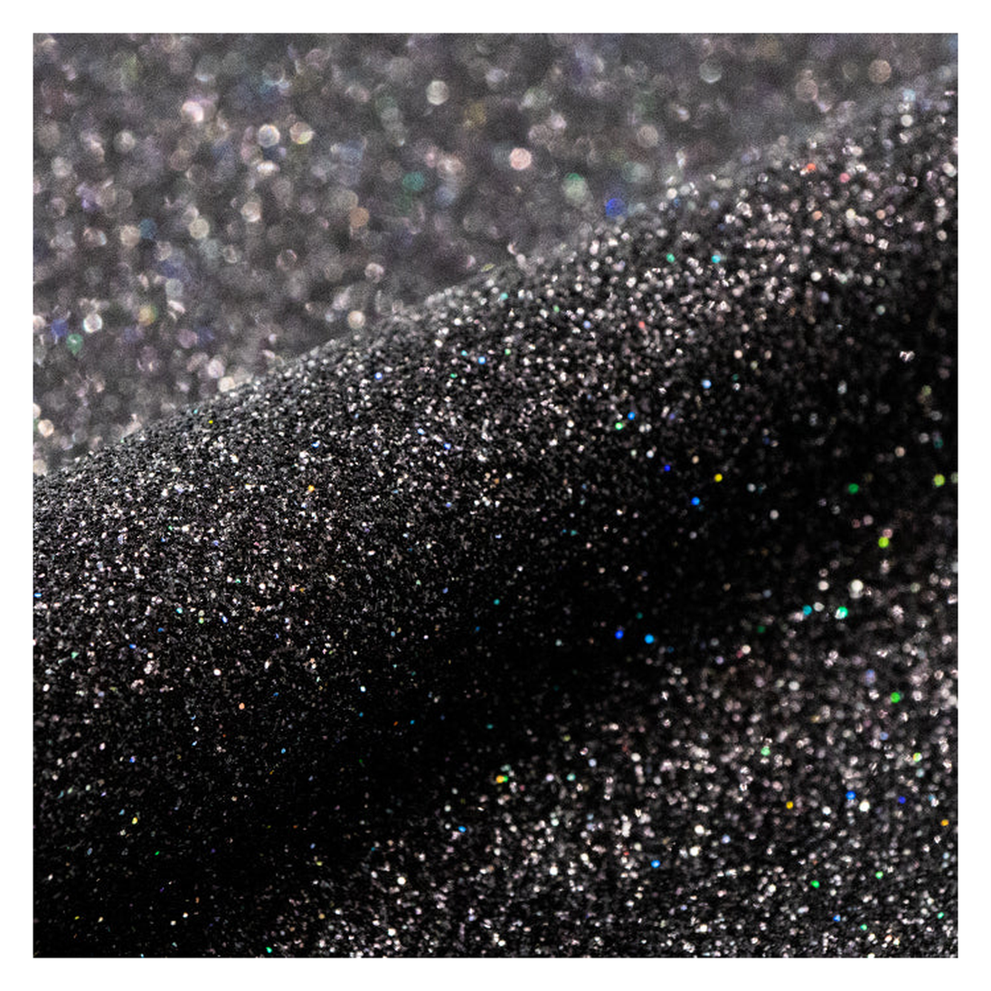 Siser Glitter Galaxy Black heat transfer vinyl texture