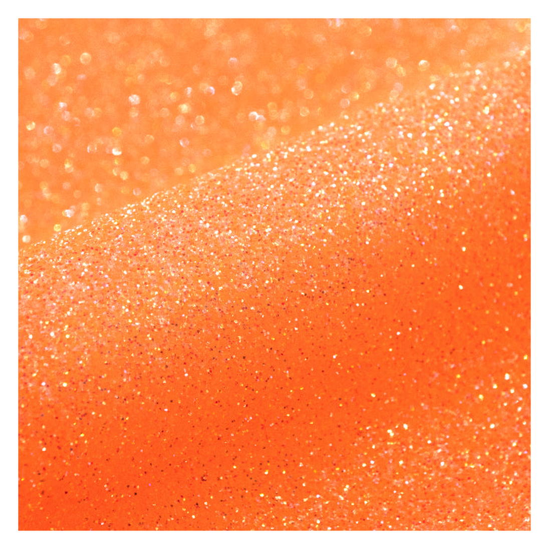 Siser Glitter Neon Orange heat transfer vinyl texture