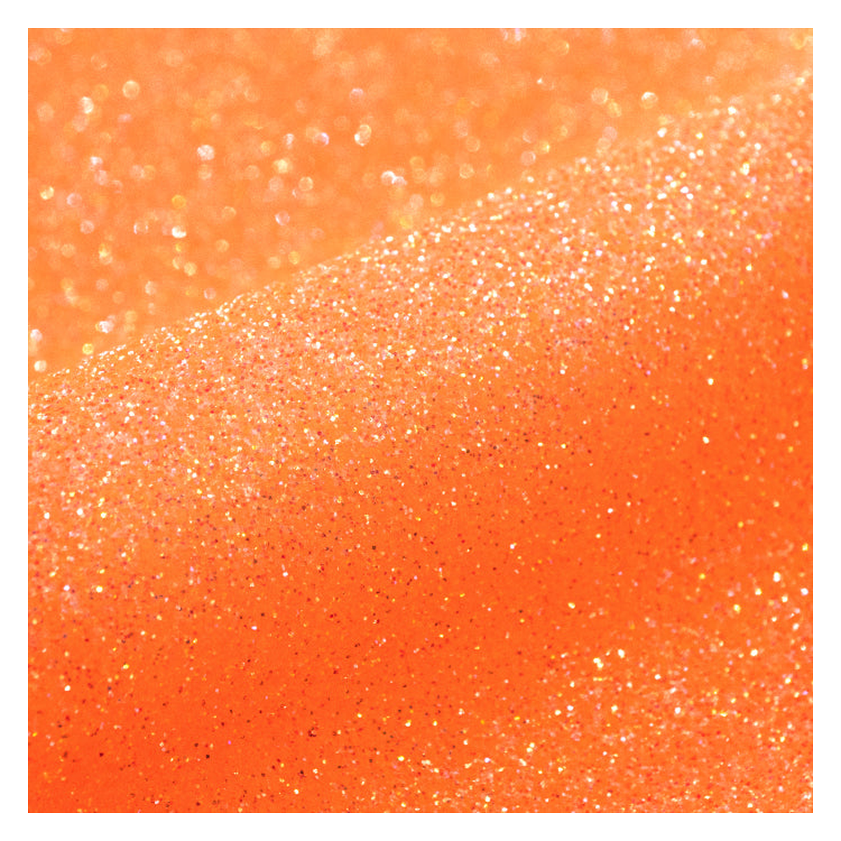 Siser Glitter Neon Orange heat transfer vinyl texture