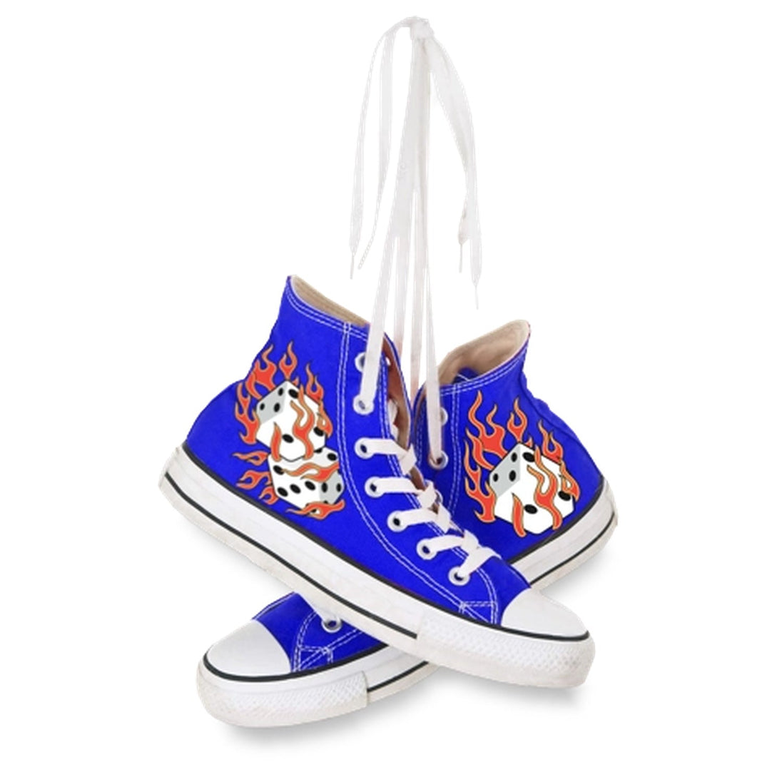 Siser ColorPrint PU Extra printable HTV application example on canvas shoes; shoes not included
