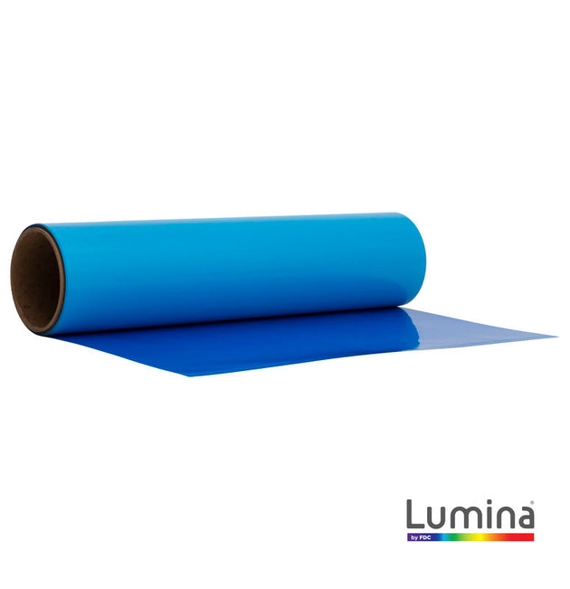 Lumina 9001 Fluorescent Blue heat transfer vinyl manufacturer product roll photo