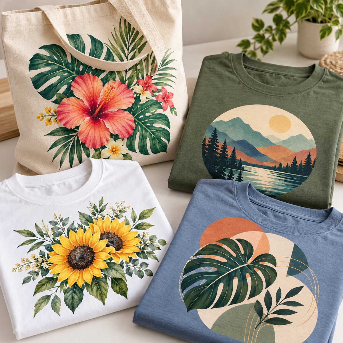 Illustrative finished apparel decoration example