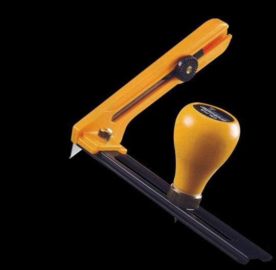 Yellow and black staple gun on a white background