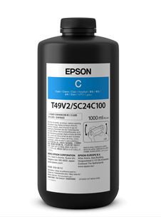 Epson ink bottle with label on a white background