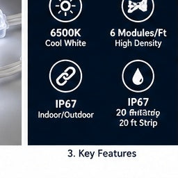 Current Tetra Atom 24V 6500K LED sign module key features
