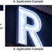 Current Tetra LT Stick 24V double-sided 7100K LED lighting application for illuminated signage