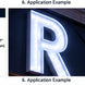 Current Tetra LT Stick 24V double-sided 7100K LED lighting application for illuminated signage