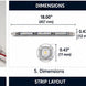Current Tetra LT Stick 24V single-sided 7100K LED sign stick dimensions