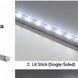 Current Tetra LT Stick 24V single-sided 7100K LED sign stick illuminated