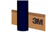 Roll of blue vinyl wrap with a cardboard box featuring the 3M logo on a white background