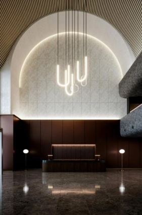 3M DI-NOC abstract architectural finish - application and interior design inspiration example