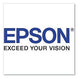 Epson logo with the registered mark and the slogan 'EXCEED YOUR VISION' on a white square background.