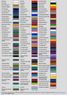 FDC Lumina 2100 and 2200 high performance vinyl color reference chart