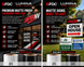 FDC Lumina 4200 matte black and white vinyl storefront and yard sign application illustration