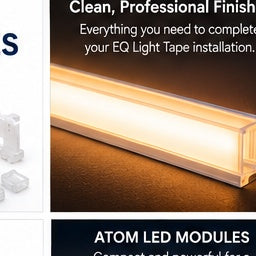 G2G EQ Light Tape accessories for a clean professional installation